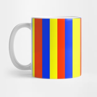 Primary Colors Stripes Mug